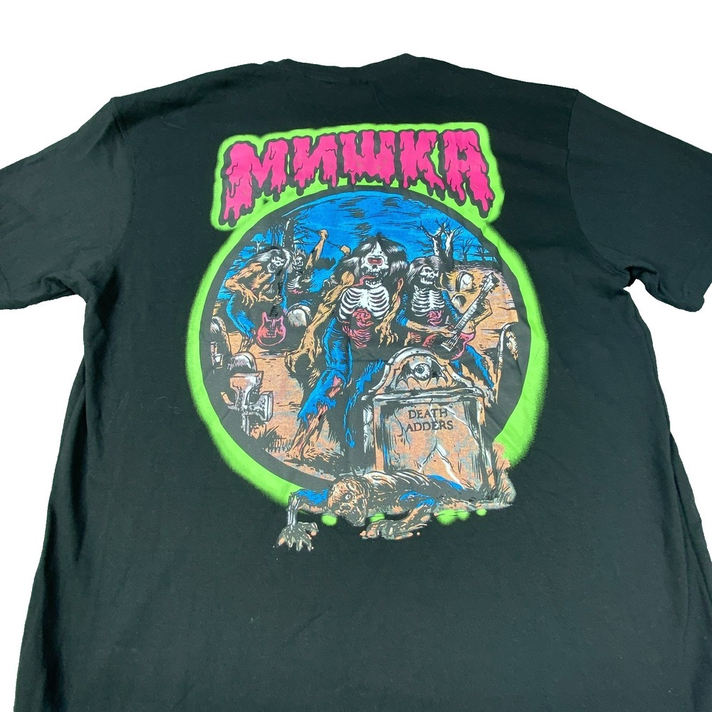 Mishka Death Adders Graphic T Shirt XL Black‎ Death Adders Streetwear Horror NEW